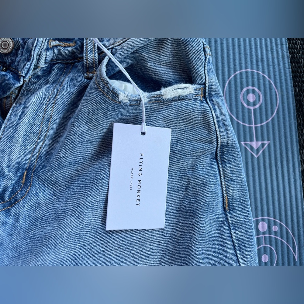 Flying Monkey Super High Rise 90’s Vintage Flare Jeans Size 26 - Picture 6 of 11